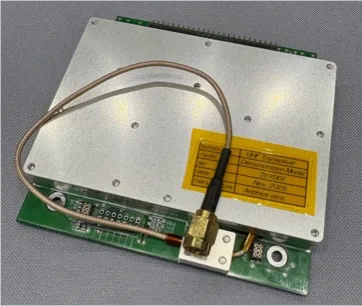 Small satellite UHF-band transceiver