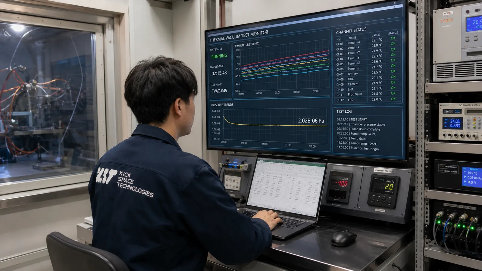 Satellite testing